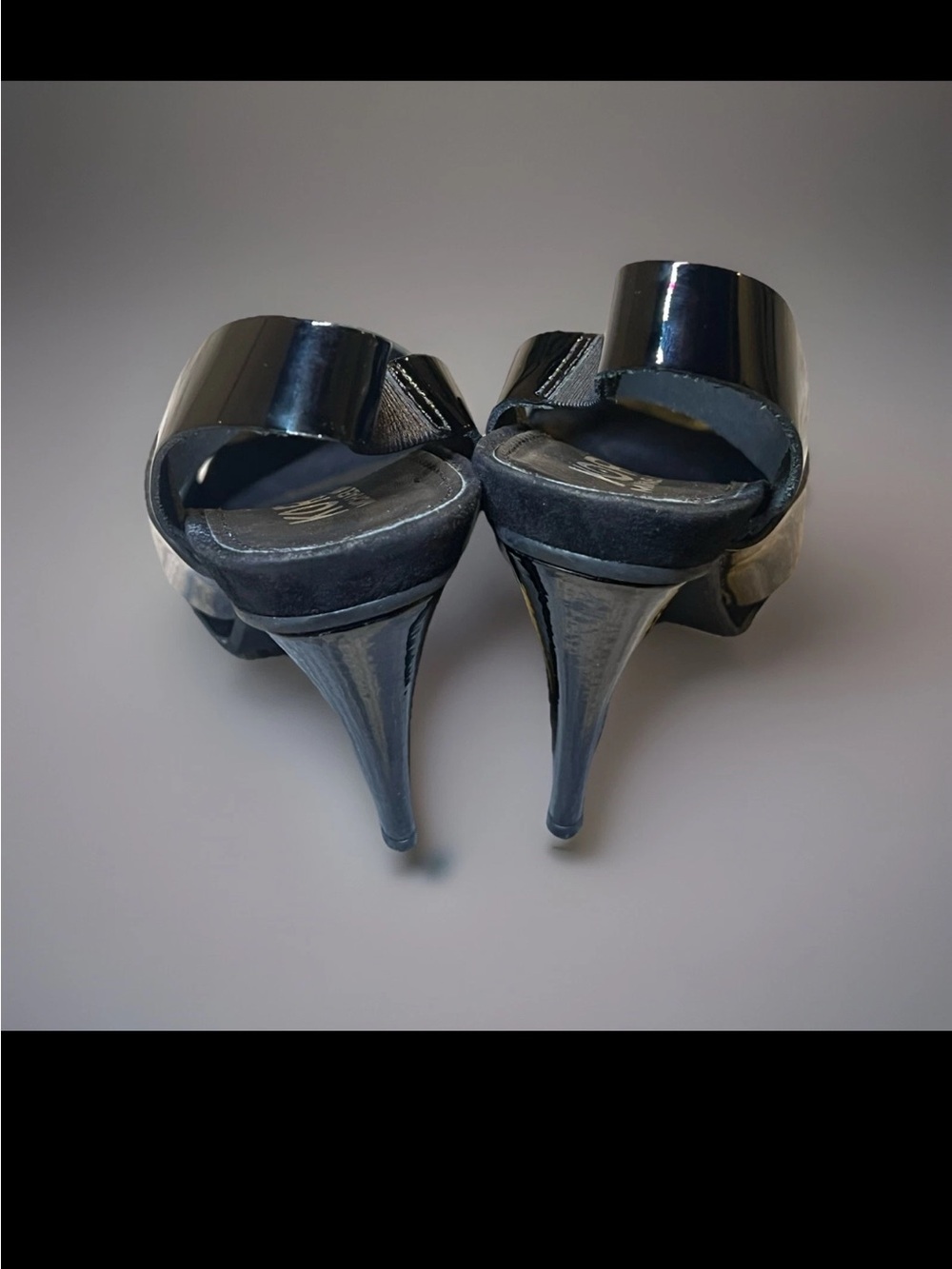 Michael Kors Black Patent Slingback Sandals - Picture 9 of 9